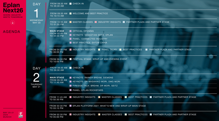 Eplan Next26 Agenda